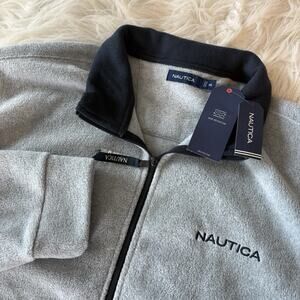 Nautica Fleece Full Zip Jacket Heather‎ Gray Nautex Men’s Size XXL NWT Outdoor